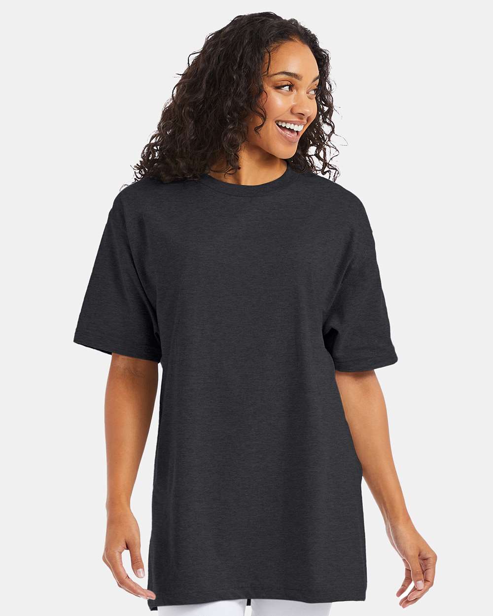 Hanes 518T - Beefy-T® Tall T-Shirt — Charcoal Heather