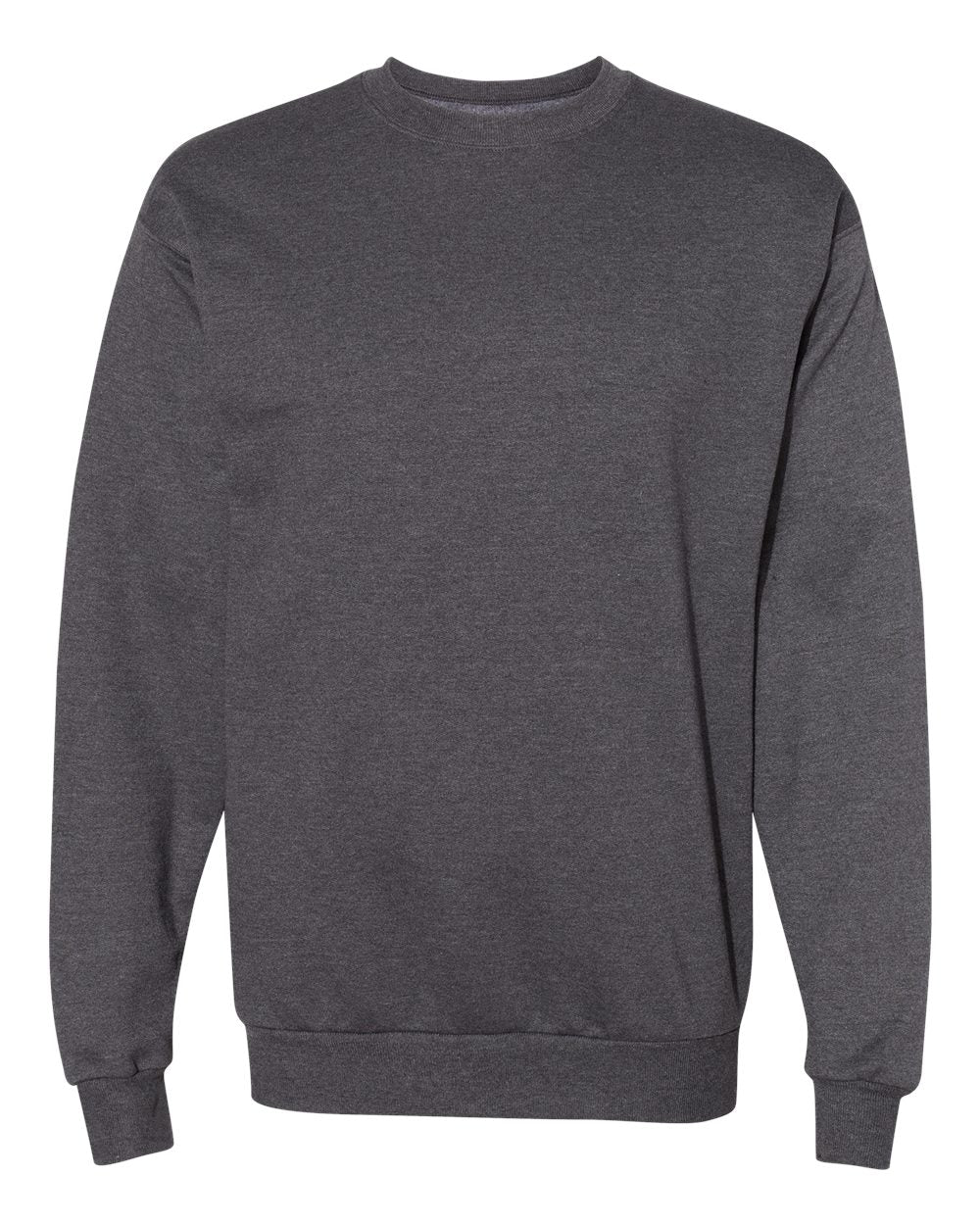 Hanes P160 - Unisex EcoSmart® Crewneck Sweatshirt — Charcoal Heather (flat)