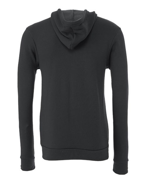BELLA + CANVAS 3739 - Unisex Sponge Fleece Full-Zip Hoodie Sweatshirt - Dark Grey