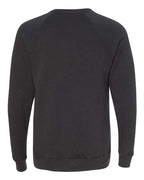 BELLA + CANVAS 3901 - Unisex Sponge Fleece Raglan Crewneck Sweatshirt - Dark Grey