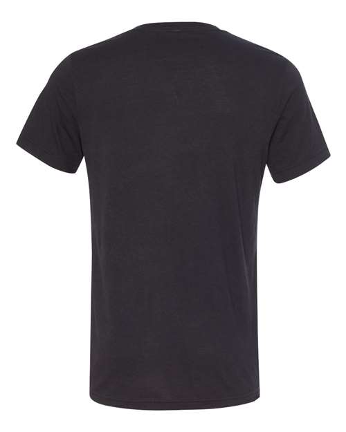 BELLA + CANVAS 3415 - Unisex Triblend V-Neck Tee - Solid Black Triblend