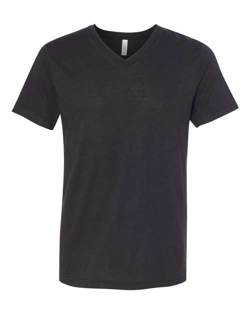 BELLA + CANVAS 3415 - Unisex Triblend V-Neck Tee - Solid Black Triblend