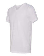BELLA + CANVAS 3415 - Unisex Triblend V-Neck Tee - Solid White Triblend