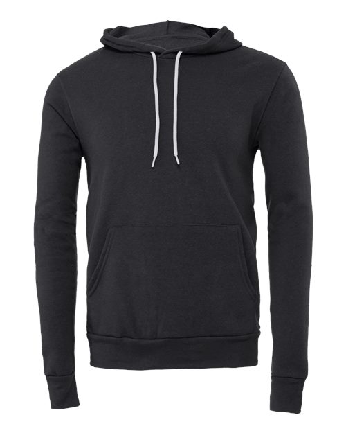 BELLA + CANVAS 3719 - Unisex Sponge Fleece Hoodie Sweatshirt - Dark Grey