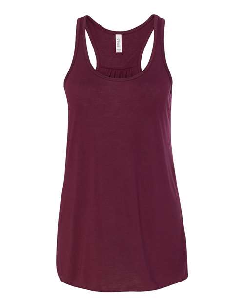 BELLA + CANVAS 8800 - Women's Flowy Racerback Tank - Maroon