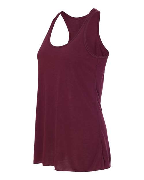 BELLA + CANVAS 8800 - Women's Flowy Racerback Tank - Maroon