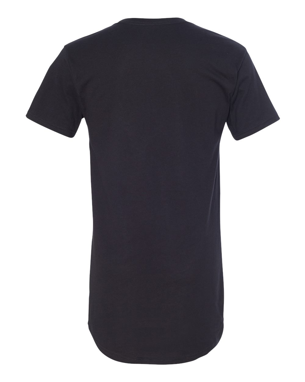 BELLA + CANVAS 3006 — Men's Long Body Urban Tee — Black (flat)
