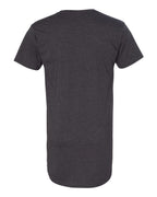 BELLA + CANVAS 3006 — Men's Long Body Urban Tee — Dark Grey Heather (flat)
