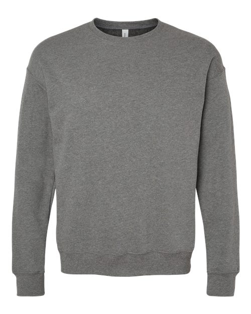 BELLA + CANVAS 3945 - Unisex Sponge Fleece Drop Shoulder Crewneck Sweatshirt - Deep Heather