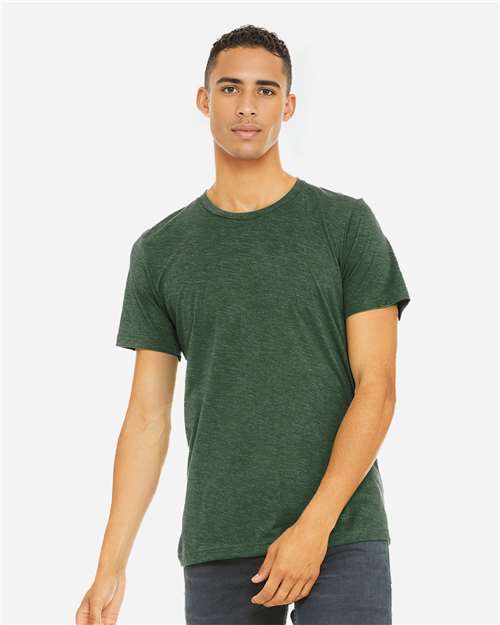 BELLA + CANVAS 3413 - Triblend Tee - Grass Green Triblend