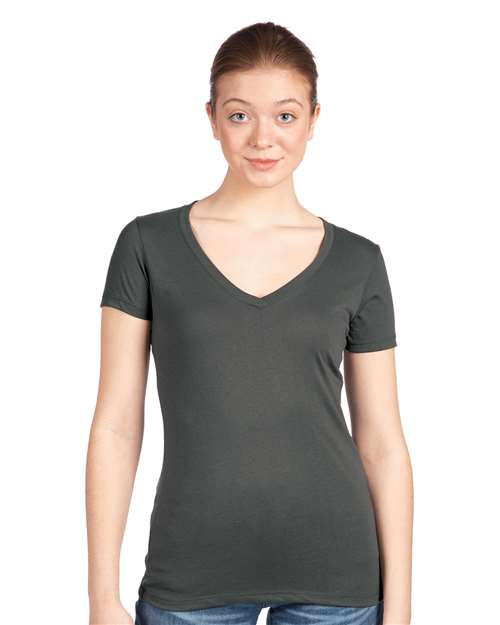 Next Level 1540 - Women's Ideal V-Neck T-Shirt - Dark Grey