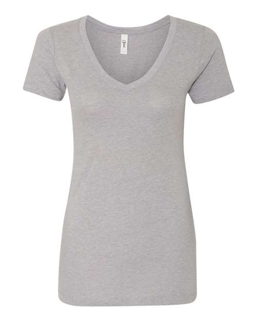 Next Level 1540 - Women's Ideal V-Neck T-Shirt - Heather Grey