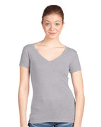 Next Level 1540 - Women's Ideal V-Neck T-Shirt - Heather Grey