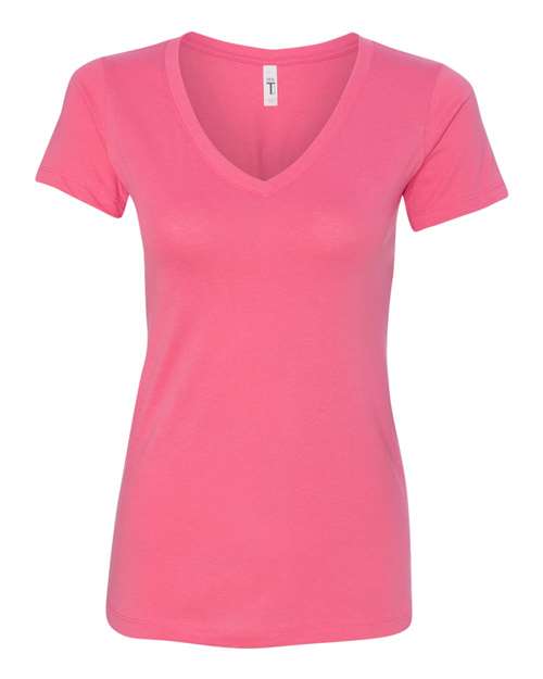 Next Level 1540 - Women's Ideal V-Neck T-Shirt - Hot Pink