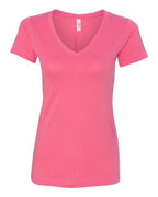 Next Level 1540 - Women's Ideal V-Neck T-Shirt - Hot Pink
