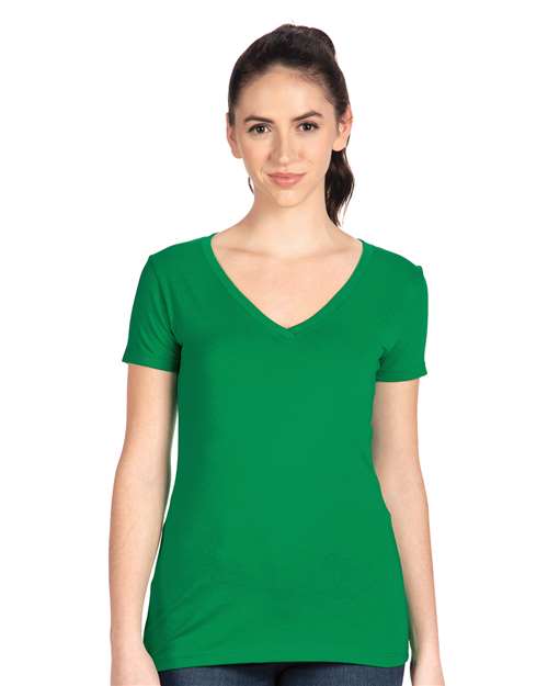 Next Level 1540 - Women's Ideal V-Neck T-Shirt - Kelly Green