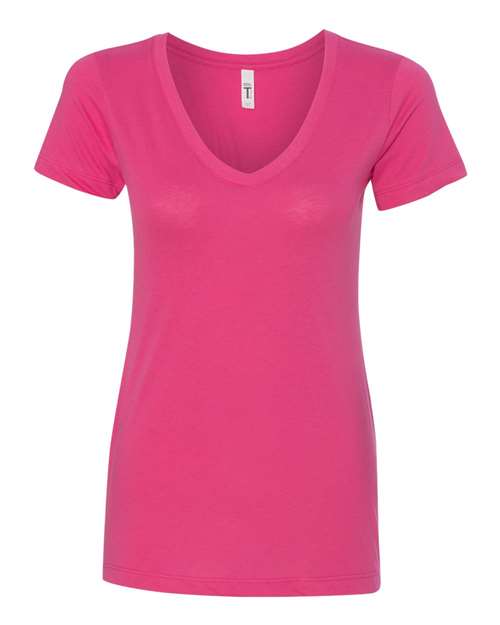 Next Level 1540 - Women's Ideal V-Neck T-Shirt - Raspberry