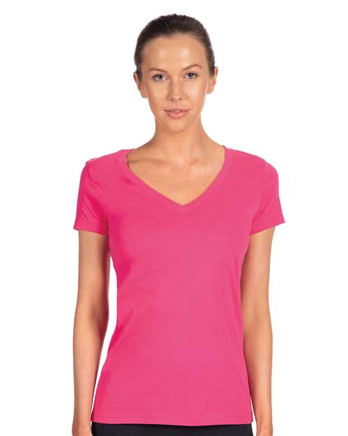 Next Level 1540 - Women's Ideal V-Neck T-Shirt - Raspberry