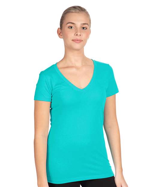 Next Level 1540 - Women's Ideal V-Neck T-Shirt - Tahiti Blue