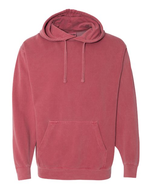 Comfort Colors 1567 - Unisex Garment-Dyed Hooded Sweatshirt - Crimson