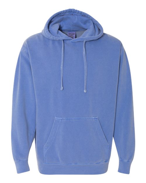 Comfort Colors 1567 - Unisex Garment-Dyed Hooded Sweatshirt - Flo Blue