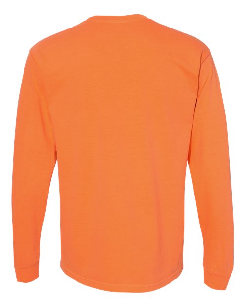 Comfort Colors 6014 - Unisex Garment-Dyed Heavyweight Long Sleeve T-Shirt - Burnt Orange