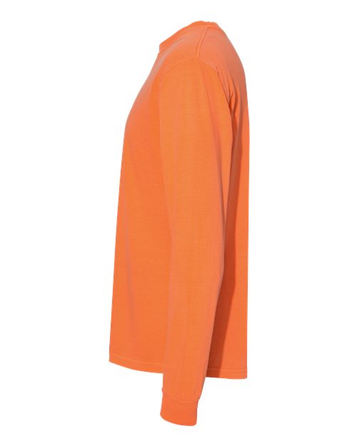 Comfort Colors 6014 - Unisex Garment-Dyed Heavyweight Long Sleeve T-Shirt - Burnt Orange