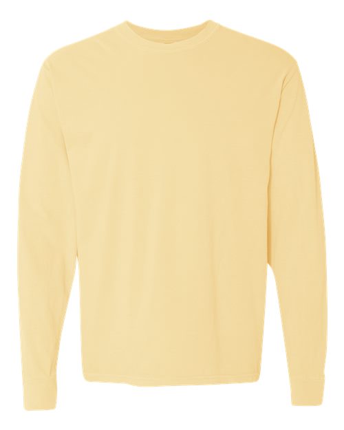Comfort Colors 6014 - Unisex Garment-Dyed Heavyweight Long Sleeve T-Shirt - Butter