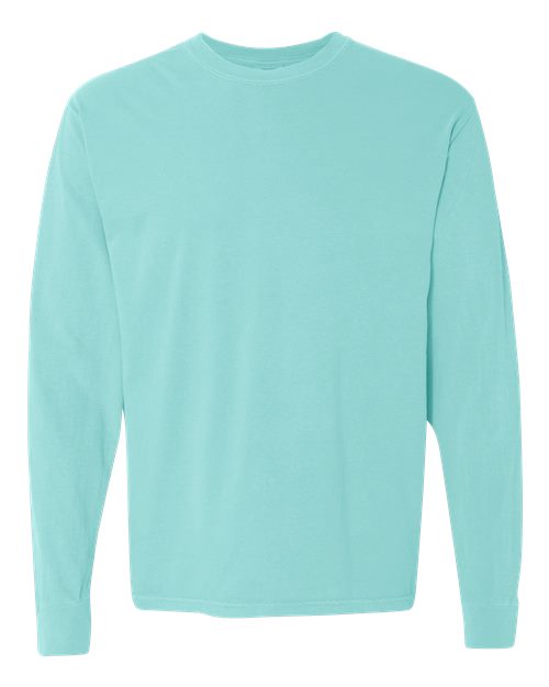 Comfort Colors 6014 - Unisex Garment-Dyed Heavyweight Long Sleeve T-Shirt - Chalky Mint