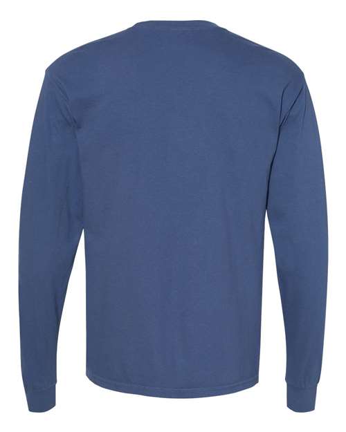 Comfort Colors 6014 - Unisex Garment-Dyed Heavyweight Long Sleeve T-Shirt - China Blue