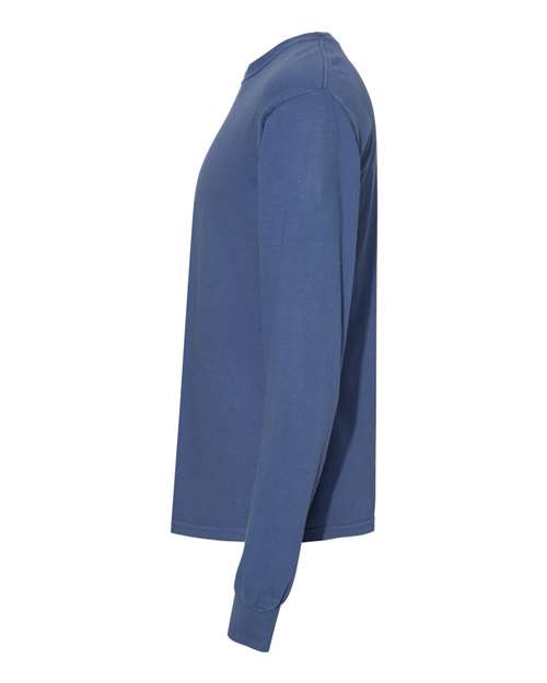 Comfort Colors 6014 - Unisex Garment-Dyed Heavyweight Long Sleeve T-Shirt - China Blue