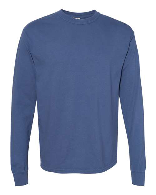Comfort Colors 6014 - Unisex Garment-Dyed Heavyweight Long Sleeve T-Shirt - China Blue