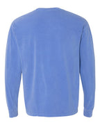 Comfort Colors 6014 - Unisex Garment-Dyed Heavyweight Long Sleeve T-Shirt - Flo Blue