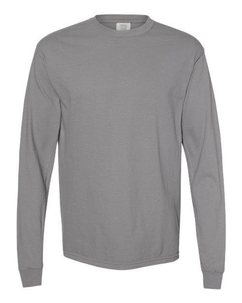 Comfort Colors 6014 - Unisex Garment-Dyed Heavyweight Long Sleeve T-Shirt - Granite