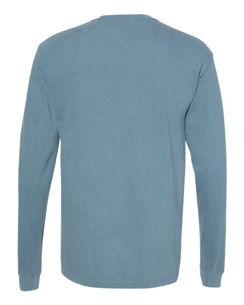 Comfort Colors 6014 - Unisex Garment-Dyed Heavyweight Long Sleeve T-Shirt - Ice Blue