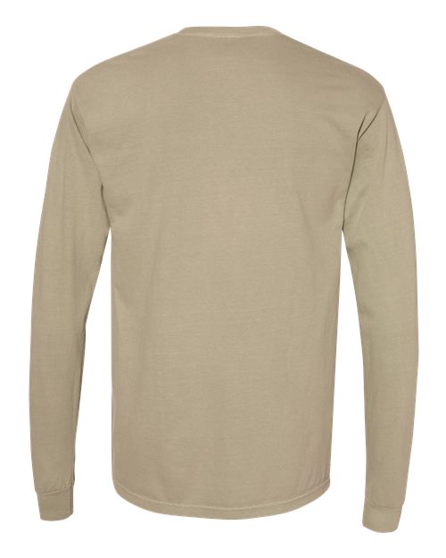 Comfort Colors 6014 - Unisex Garment-Dyed Heavyweight Long Sleeve T-Shirt - Khaki