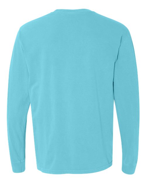 Comfort Colors 6014 - Unisex Garment-Dyed Heavyweight Long Sleeve T-Shirt - Lagoon