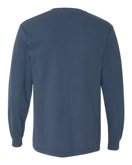 Comfort Colors 6014 - Unisex Garment-Dyed Heavyweight Long Sleeve T-Shirt - Midnight