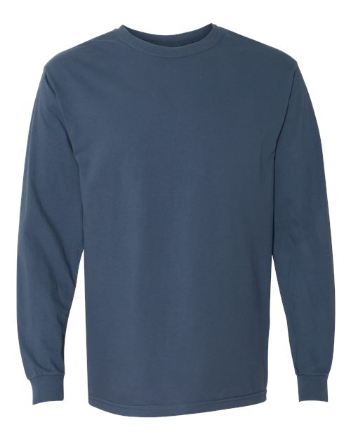 Comfort Colors 6014 - Unisex Garment-Dyed Heavyweight Long Sleeve T-Shirt - Midnight
