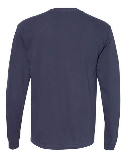 Comfort Colors 6014 - Unisex Garment-Dyed Heavyweight Long Sleeve T-Shirt - Navy