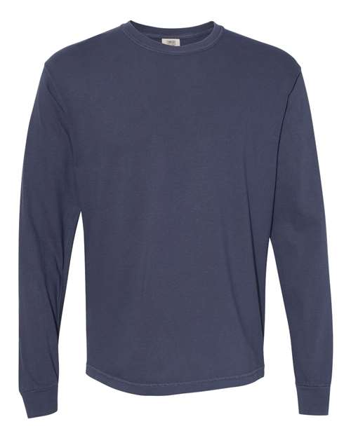 Comfort Colors 6014 - Unisex Garment-Dyed Heavyweight Long Sleeve T-Shirt - Navy