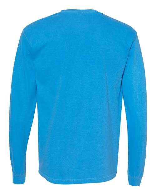Comfort Colors 6014 - Unisex Garment-Dyed Heavyweight Long Sleeve T-Shirt - Royal Caribe