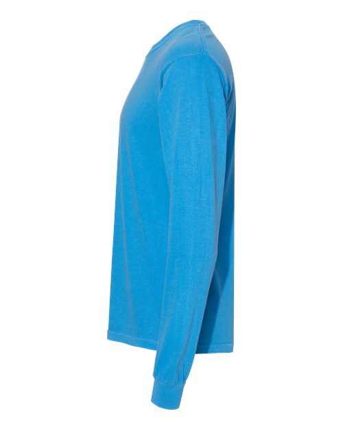 Comfort Colors 6014 - Unisex Garment-Dyed Heavyweight Long Sleeve T-Shirt - Royal Caribe