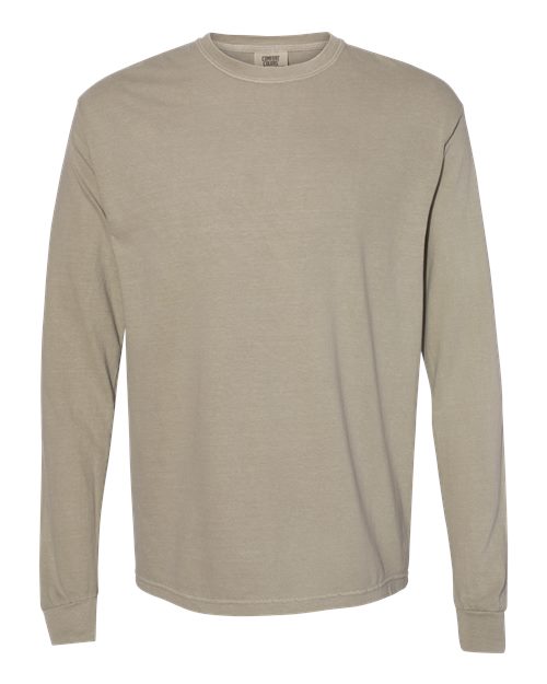 Comfort Colors 6014 - Unisex Garment-Dyed Heavyweight Long Sleeve T-Shirt - Sandstone