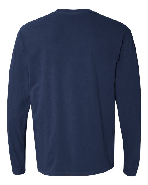 Comfort Colors 6014 - Unisex Garment-Dyed Heavyweight Long Sleeve T-Shirt - True Navy