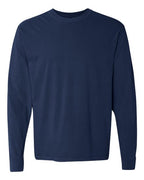 Comfort Colors 6014 - Unisex Garment-Dyed Heavyweight Long Sleeve T-Shirt - True Navy