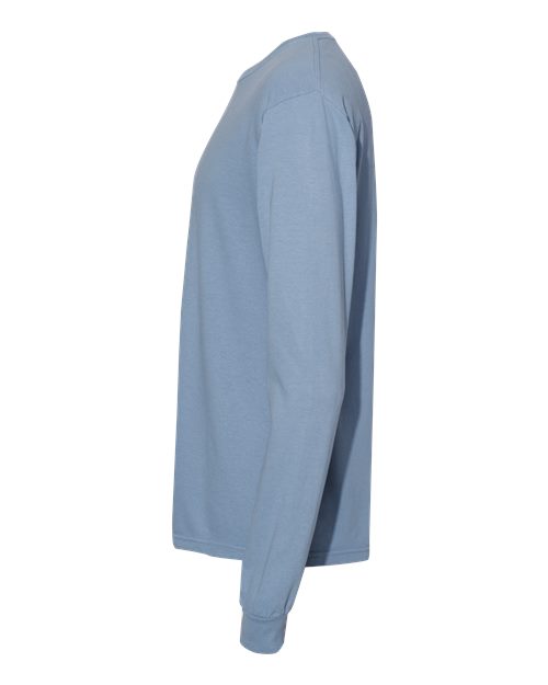 Comfort Colors 6014 - Unisex Garment-Dyed Heavyweight Long Sleeve T-Shirt - Washed Denim