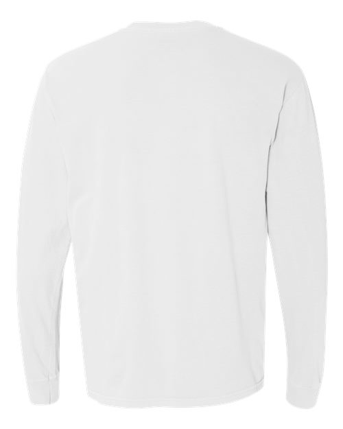 Comfort Colors 6014 - Unisex Garment-Dyed Heavyweight Long Sleeve T-Shirt - White