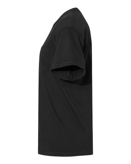 Comfort Colors 6030 - Unisex Garment-Dyed Heavyweight Pocket T-Shirt - Black