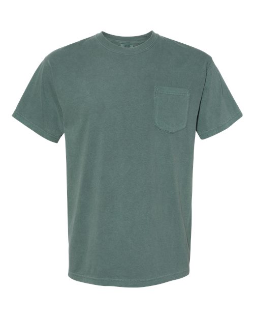 Comfort Colors 6030 - Unisex Garment-Dyed Heavyweight Pocket T-Shirt - Blue Spruce